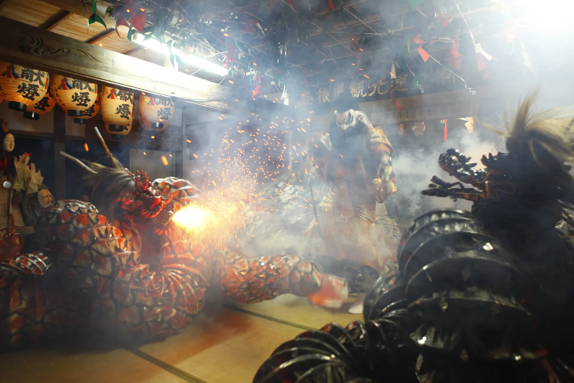 Iwami Kagura: the battle with the serpent Orochi
